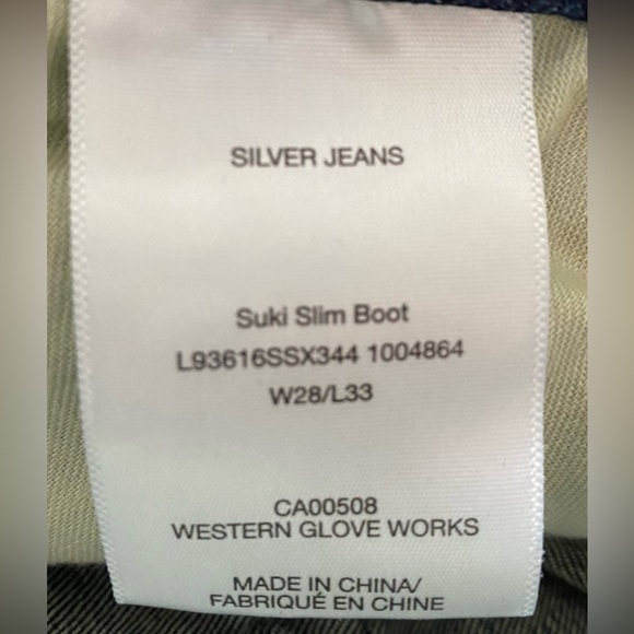 Silver Women’s Suki Bootcut Jeans Size 28 - Picture 4 of 4